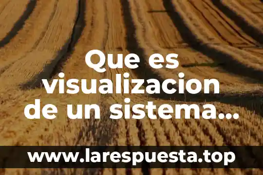 Que es un sistema adiabatico 4 Que es visualizacion de un sistema operativo