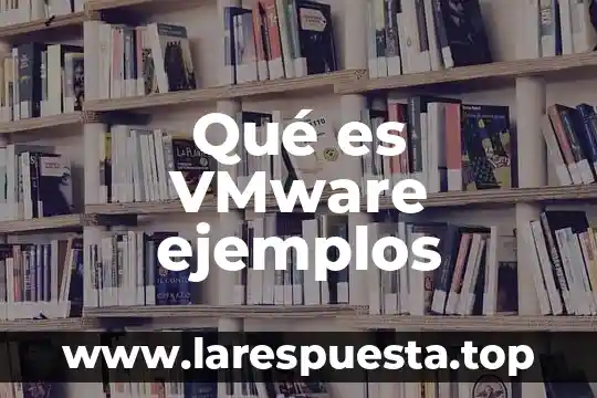 Qué es VMware ejemplos