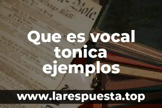 Que es la partida dobñ 7 Que es vocal tonica ejemplos