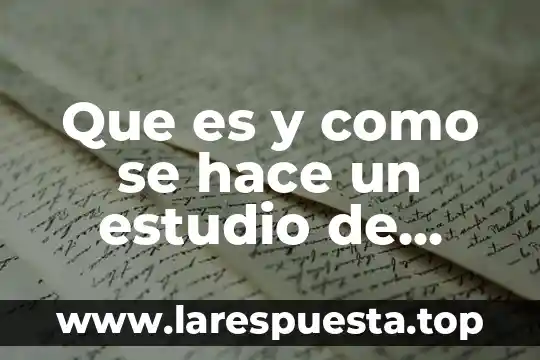 Que es cuando un bebe hace pipi con anaranjado 3 Que es y como se hace un estudio de mercado