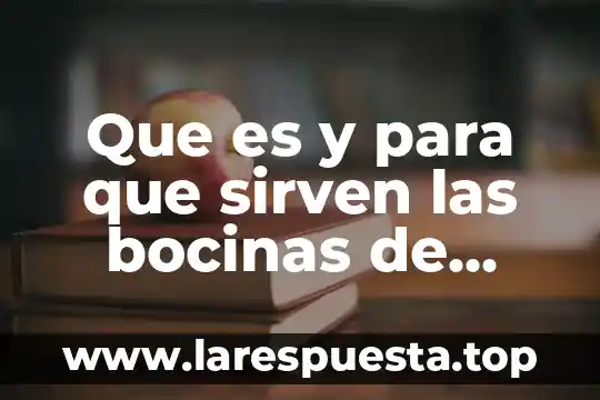 Artístico musical que es y para qué sirven 8 Que es y para que sirven las bocinas de computadora