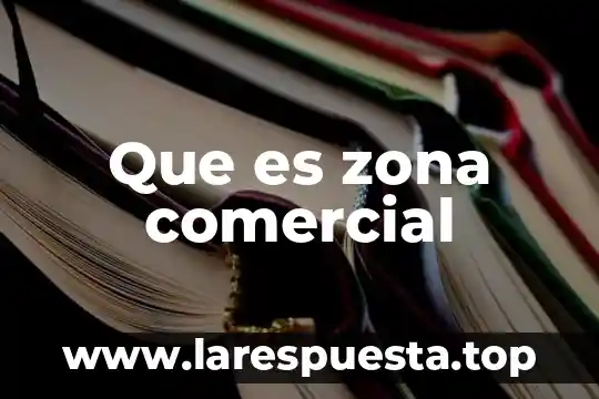 Que es el software y comercial 6 Que es zona comercial