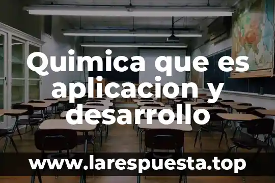 Que es la aplicación gpoar 8 Quimica que es aplicacion y desarrollo