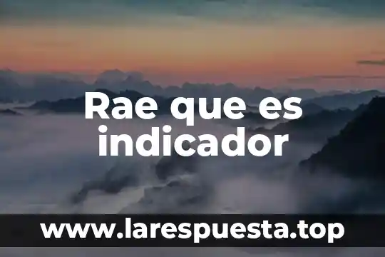 Que es la disciplina segun la rae 6 Rae que es indicador
