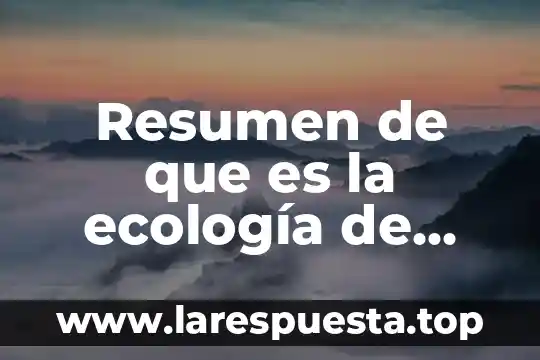 Resumen sobre que es la marihuana 8 Resumen de que es la ecología de Fernando Vites