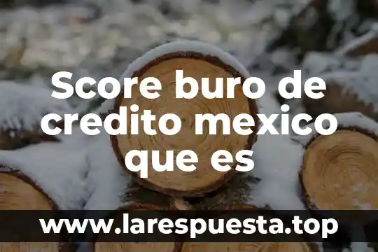 Que es el formato intl de buro credito 6 Score buro de credito mexico que es