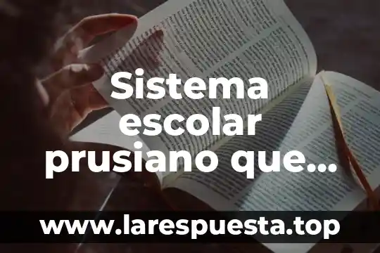 Que es la decercion escolar en el estado de mexico 7 Sistema escolar prusiano que es