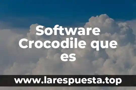 Software de protección que es 7 Software Crocodile que es