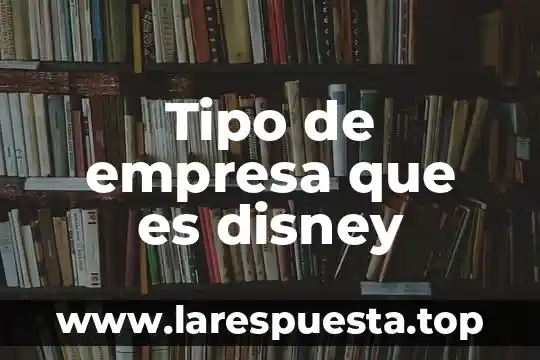Tipo de empresa que es disney