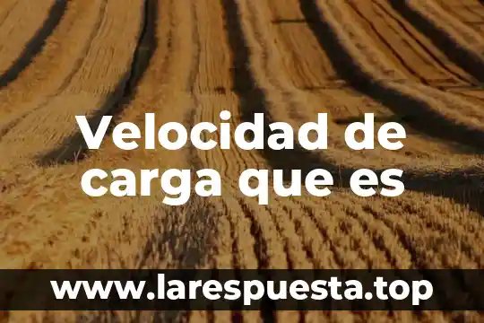 Que es carga electrica positiva yahoo 3 Velocidad de carga que es