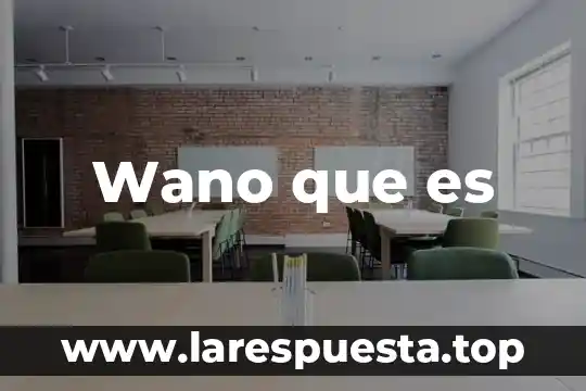 Wano que es