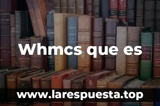 Que es el 3d modeling 6 Whmcs que es